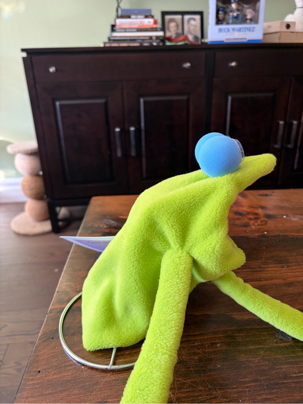 Handmade frog-ish Puppet - Picture 2 of 3
